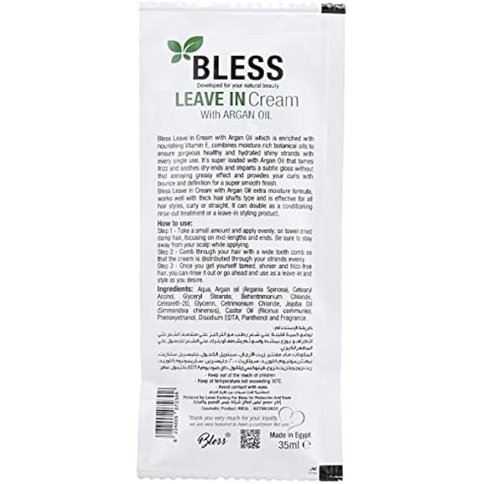 Bless leave -in cream with argan oil 35 ml - Image 2
